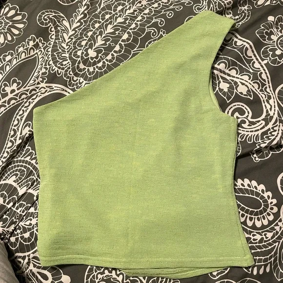 Princess Polly - Moda one shoulder top green - Picture 4 of 5